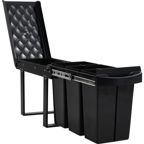 Papelera de cocina extraíble con cierre suave 36 litros 020006108 (1/5)