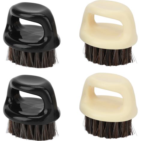 Brosse à barbe en forme de jointure pour homme, 4 pièces, poils doux, peigne à moustache et barbe, entretien du style masculin (1/5)