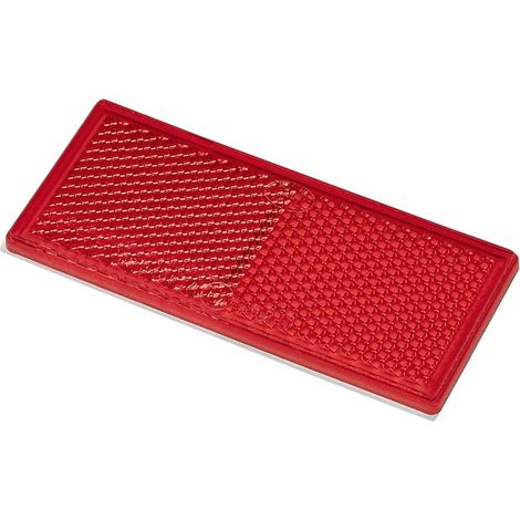 Reflector rojo 82x36mm autoadhesivo