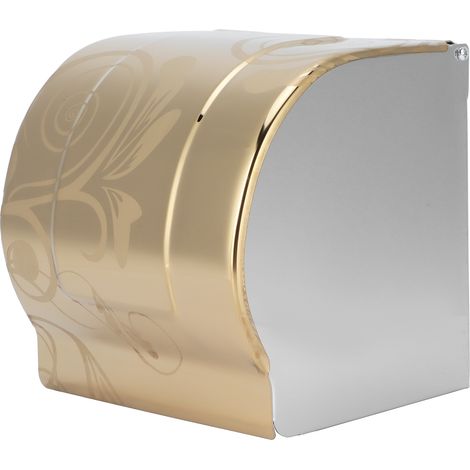 Porte-papier toilette en acier inoxydable doré – Support mural étanche pour salle de bain (1/5)