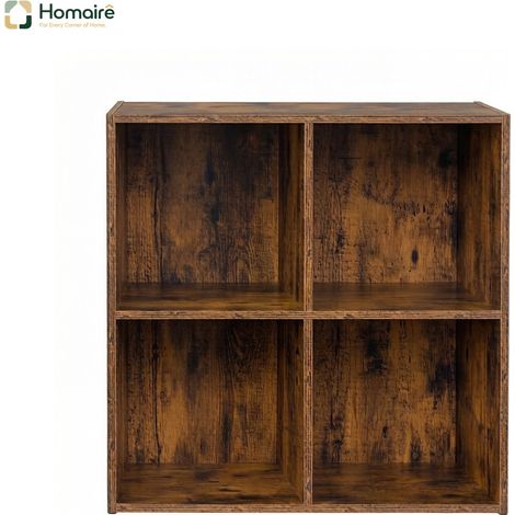 Braunes Bücherregal aus Holz mit Stauraum 29 x 59,6 x 59,8 cm HOMAIRE (1/5)