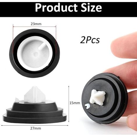 Kit di membrane per valvole a galleggiante a basso consumo Siamp (3 pezzi), adatto per valvole a sfera e guarnizioni a membrana per WC Siamp. (1/3)