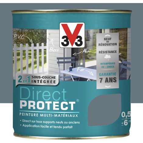 Peinture Glycéro Multi-matériaux V33 Direct Protect Vent d'Ouest 0,5 L (1/3)