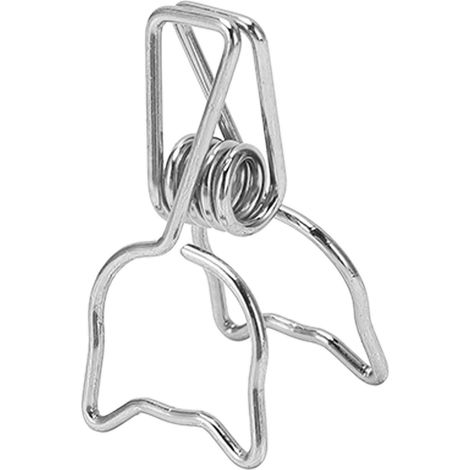 Lot de 100 pinces à papier chat, motif dessin animé mignon, forte force de serrage, en métal creux, argentées. (1/5)