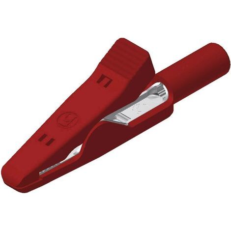 PINCE CROCODILE SKS HIRSCHMANN MA 1 S ENFICHABLE 2 MM CAT I ROUGE 973584101 (1/5)