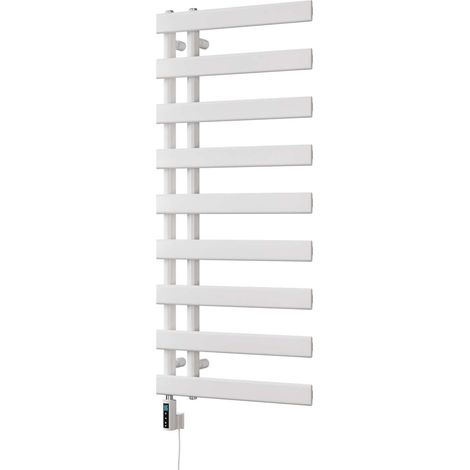 Agar - White Electric Towel Rail H1156mm x W500mm 500w Thermostatic WIFI (1/3)