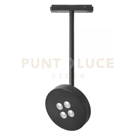JESI SP - PROIETTORE LED PER BINARIO 48V NERO REGOLABILE 3000K 915LM 12W