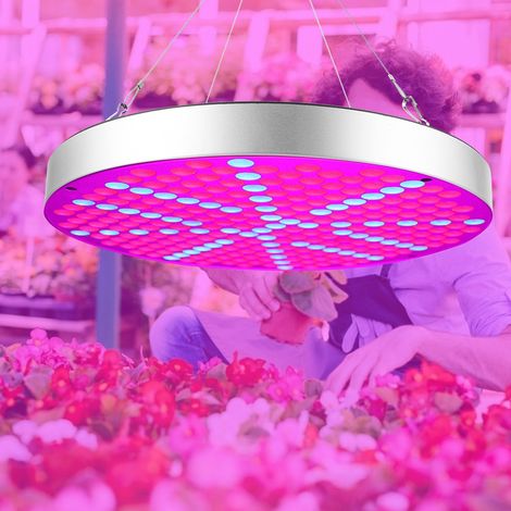 Panneau lumineux LED rond 50 W à spectre complet pour la croissance des légumes et des fleurs en intérieur (1/5)