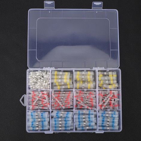 Kit de 300 manchons de soudure pour connecteurs de fils et joints d'étanchéité pour composants électroniques étanches (1/5)
