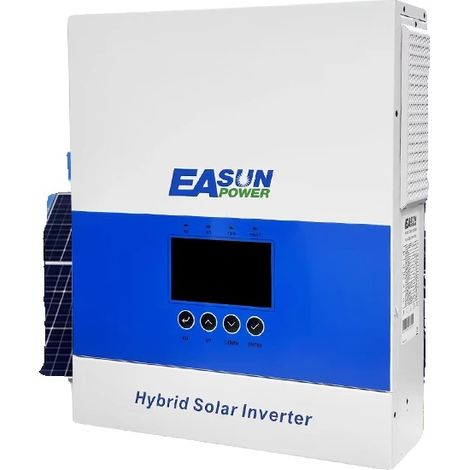 Inversor solar híbrido, potencia nominal de 6500 W, corriente de carga de 120 A, potencia máxima del conjunto fotovoltaico de 9000 W, tipo de doble salida, certificado CE. (1/5)