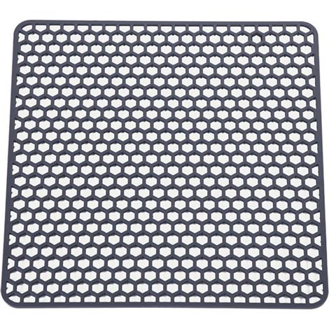Tapis de protection en silicone pour évier, grille de cuisine résistante à la chaleur, roulable pour surface en inox (1/5)