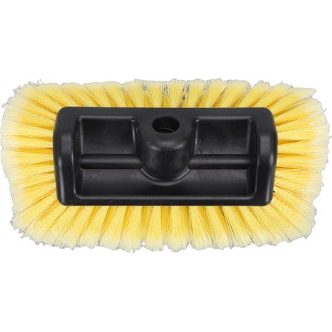 Tête de brosse lave-auto 5 faces avec passage d'eau, douce en PVC sans rayures, pour voiture RV camion, fixation standard 3/4 pouce (1/5)