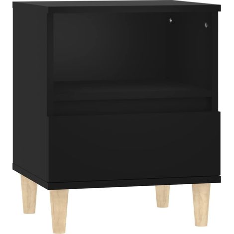 Maison Exclusive - Comodino Nero 40x35x50 cm (1/5)