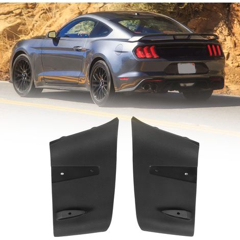Linke und rechte hintere Stoßstangenlippen, Luftdiffusor und Heckstoßstangenspoiler für das Exterieur-Styling des Ford Mustang GT R 2018-2020. (1/5)