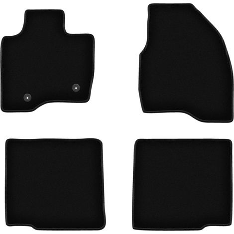 Schwarze Velours-Fußmatten für Ford Explorer MK5 SUV (2010-2019) (1/5)