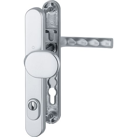 HOPPE SI-WE-Garnitur Knopf Schmalschild Hamburg PZ/ZA 92/8 mm 72-82 mm Aluminium F1
