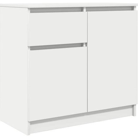 Maison Exclusive - Aparador con cajón blanco 71x35x65 cm madera d