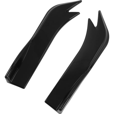 2x Universal-Autodiffusor-Spoiler, Heckstoßstangen-Unterspoiler, Seitenschweller-Lippenverlängerungen, Entenschnabelschutz, Schrauben inklusive, Glanzschwarz (1/5)