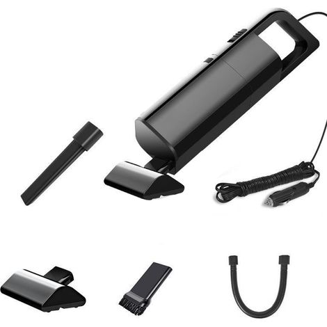 Aspirateur de voiture filaire forte Force d'aspiration électrique Portable poils d'animaux pour le bureau à domicile noir (1/5)