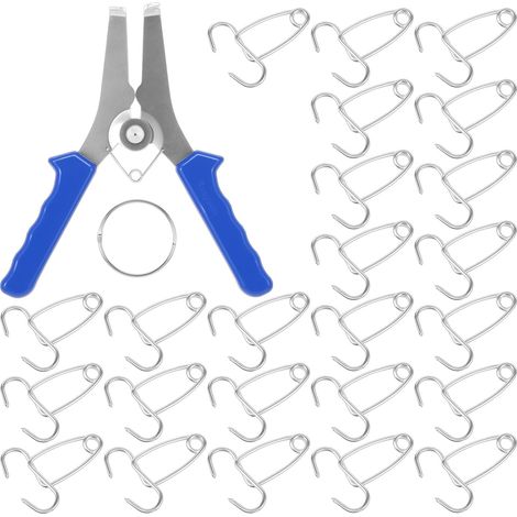 Pince onglet 24 pièces inox, pour cadre, angle et menuiserie (1/5)