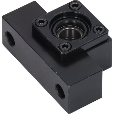 Support d'extrémité de vis à billes en acier au carbone, diamètre intérieur 12 mm, résistant à la corrosion, bloc de roulement pour vis à billes SFU1605 (1/5)