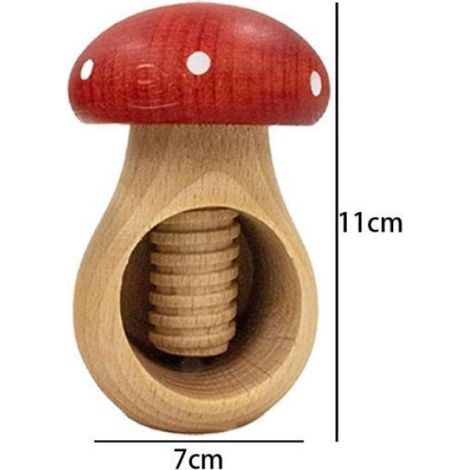 Casse-Noix - Pince En Bois De Noyer - Mécanisme À Vis - Pour Noix Noisettes Pécan - 1 Pièce (1/5)