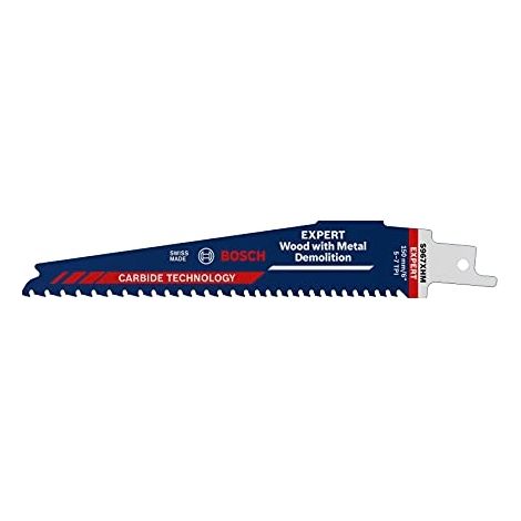 Lame scie Sabre Bois et Metal Démolition 150mm S967XHM Bosch (1/10)