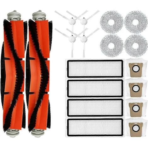 Pièces détachées et accessoires pour l'aspirateur robot et laveur Omni Infinite 1s B116 : brosse latérale principale, filtre, serpillière et sacs à poussière.-AquaForge (1/5)