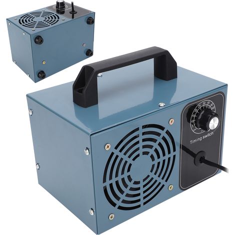 Générateur d'ozone portable compact, purificateur d'air d'intérieur bleu avec minuterie, prise UE 220 V, 5 g/h (1/5)