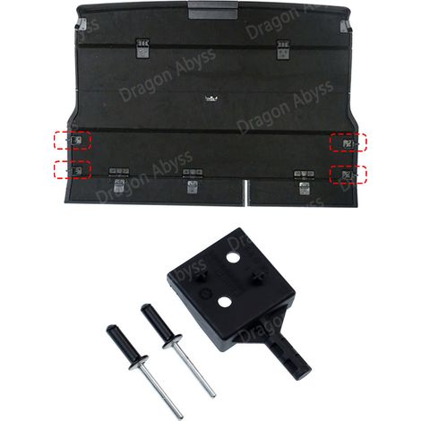 LR092652 is a Land Rover rear cargo cover clip/buck and bracket accessory. (1/3)