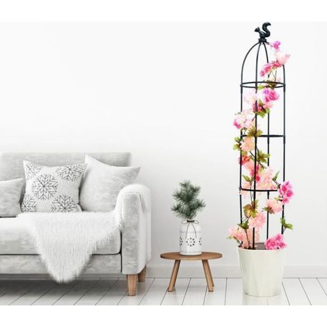 Treillis Plantes Grimpantes - Fibre De Verre Et Plastique - Blanc - 95 Cm - 120 Cm - 145 Cm (1/4)