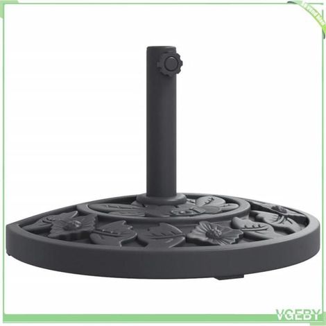 Base de parasol - FAFEICY - 4007970 - demi-rond 9 kg - Ø38/48 mm - motifs floraux (1/5)