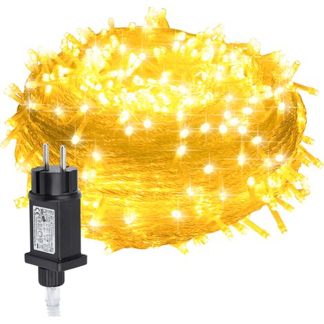 Randaco 20M 200LED IP44 8-mode festone luce di Natale all'aperto decorazione giardino interno per Natale compleanno matrimonio soggiorno bianco caldo