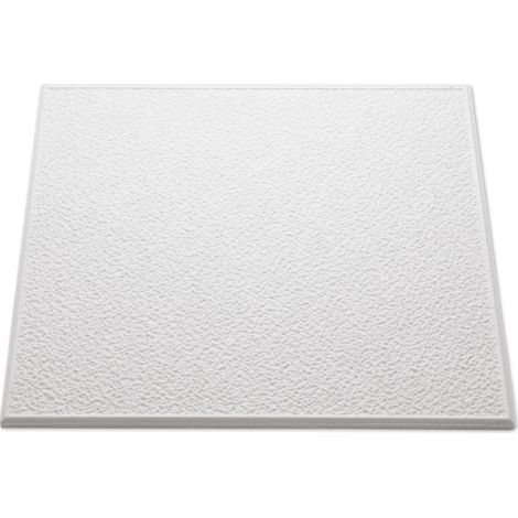 NMC – Dalle de plafond polystyrène expansé 10 x 500 x 500 – Lot de 8 pièces – Finition professionnelle – Pour espaces industriels (1/3)