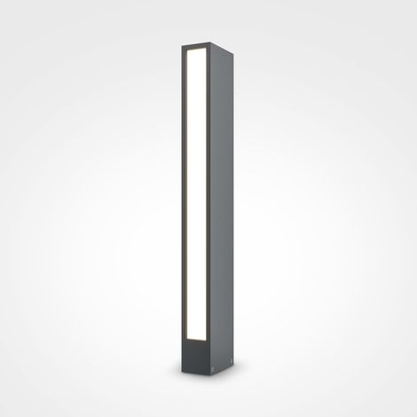 Lampada Da Terra Moderna Per Esterno Metallo Grafite Luce Led 12W Ip65 (1/5)