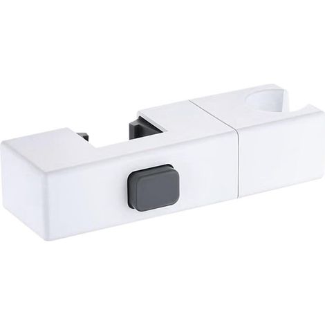 Support de pommeau de douche réglable pour tuyau carré 30 x 18 mm, support coulissant rotatif, base fixe en plastique ABS pour salle de bain, chromé (1/3)