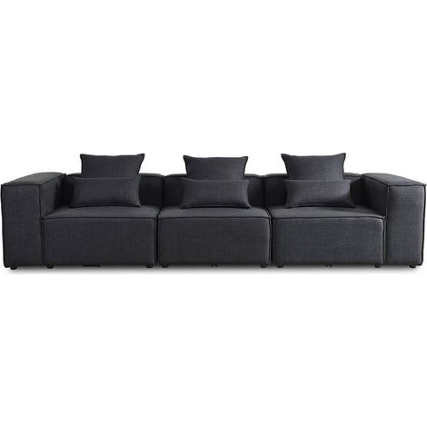 HOME DELUXE - Sofá modular VERONA Color: Antracita, Versión: M (1/5)