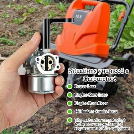 Carburatore kigbf-696065 697422 per motozappa Briggs & Stratton 110402 110412 215369 da 5 CV, 5,5 CV, 6 CV, 6,5 CV e 7 CV (1/5)