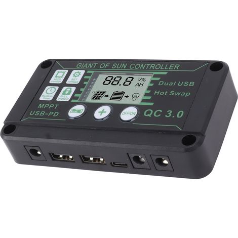 10A Auto-Tuning MPPT ABS Solar-Laderegler für Wohnmobile, Wohnwagen und Boote (1/4)