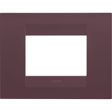 PLAQUE GEO RECT. 3P ROUGE TOSCANE GEWISS GW16403VD (1/2)