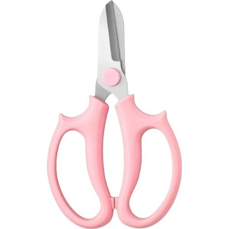 Ciseaux de taille de fleurs en acier inoxydable, outils de jardinage pour plantes vertes en pot, rose (1/4)
