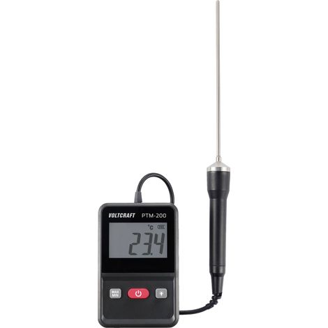VOLTCRAFT PTM-200 Thermomètre à sonde à piquer Plage de mesure de température -200 à 200 °C sonde Pt1000 mesure par contact S617782 (1/5)