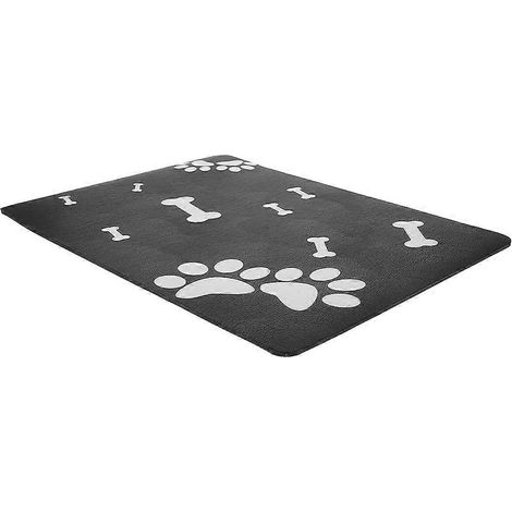 Tapis absorbant rectangulaire multi-usages 60 x 40 cm, compatible propriétaires d'animaux, pour repas, garde sol propre, 1 lot (1/5)