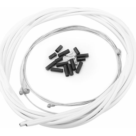 Câble de frein avant et arrière de vélo, remplacement de vélo de montagne avec jeu de boîtiers (blanc) (1/4)