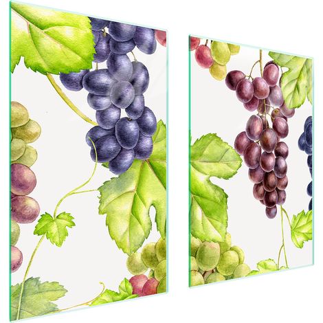 PLAQUE DE PROTECTION EN VERRE POUR CUISINE 65x52 FRUITS (1/5)