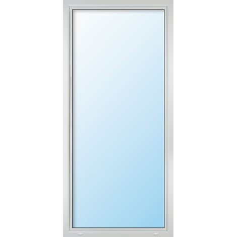 Uw 0,9 W/m²K Terassentür PVC, 3-fach Isolierglas, weiss/weiss, 1-flügelig, Dreh/Kipp, 110 x 210 cm, DIN rechts