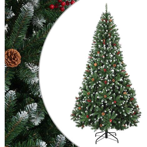Albero di Natale Artificiale con Rami Pieghevoli 210 cm PVC vidaXL