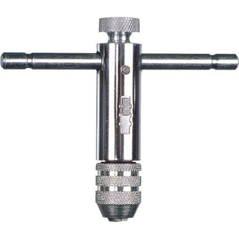 GIRAMASCHI A CRICCHETTOcromatocon cricchetto reversibile,per maschi per filettature da M3 a M10,manico regolabile,adatto per lavori in ambienti molto stretti