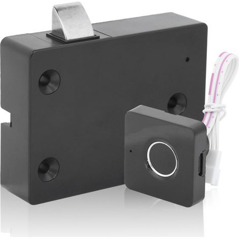 Serrure biométrique intelligente à empreintes digitales, déverrouillage rapide, chargement USB, pour armoire de rangement, casier à tiroirs (1/5)