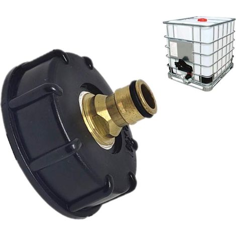 Mamelon Raccord Rapide Pour Cuve 1000 L, Multitanks Raccord, Laiton Connecteur De Tuyau, Adaptateur De Réservoir IBC (3/4) (1/5)
